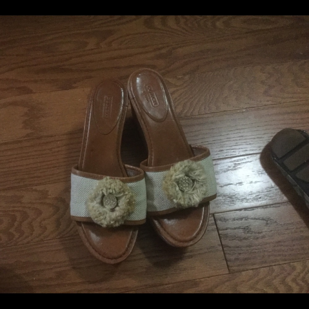 Coach Wedge Sandals Sz 9